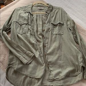 Green button up